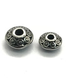 316L Stainless Steel Vintage Flat Beads 2.5mm Small Hole Spacer Charms