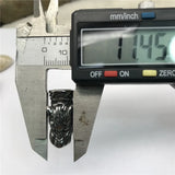 316L Stainless Steel Wolf Head Bead Spacer Charms 4mm