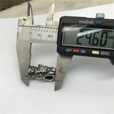 316L Stainless Steel Wolf Head Bead Spacer Charms 4mm