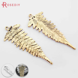 10PCS 58*22MM Antique Zinc Alloy Leaves Tree Leaf Charms Pendants