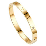Contemporary Plated Love Bracelet, Elegant Design