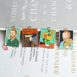40Pcs Colorful Alloy Small Pendant Charms for DIY Jewelry Making