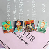 40Pcs Colorful Alloy Small Pendant Charms for DIY Jewelry Making