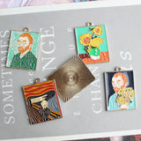 40Pcs Colorful Alloy Small Pendant Charms for DIY Jewelry Making
