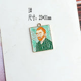 40Pcs Colorful Alloy Small Pendant Charms for DIY Jewelry Making