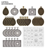 31pcs Time Jewelry Epoxy Mold Set for Necklace Pendant Making Material
