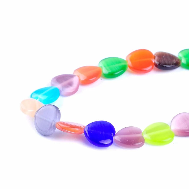 31pcs Mixed Flower Lampwork Glass Beads for DIY Jewelry Making