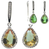 31x10mm Zultanite CZ Water Drop 925 Silver Earrings