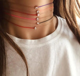 32+10CM Half Rope Half Chain Choker Necklace