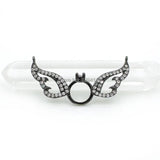 Micro Pave CZ Wings & Ring Charm for Necklaces