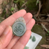 Burma Jade Monkey Necklace Pendant Myanmar Green Jade Jewelry