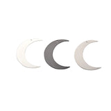 Brass Geometric Crescent Charm Pendant for Necklace Earring Making