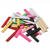 Brass Paint Multicolor Geometric Rectangular Necklace Pendant