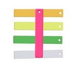 Brass Paint Multicolor Geometric Rectangular Necklace Pendant