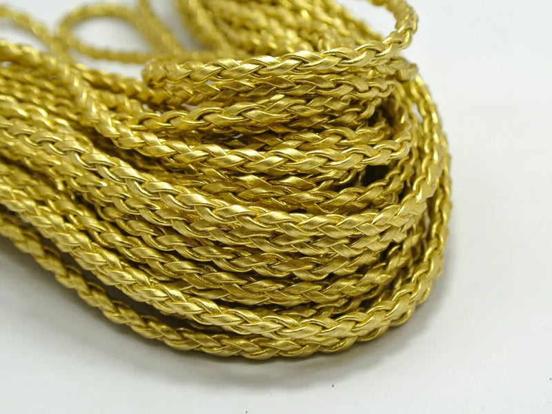 32.8ft 3mm Braided Leatheroid String Cord for Jewelry Making