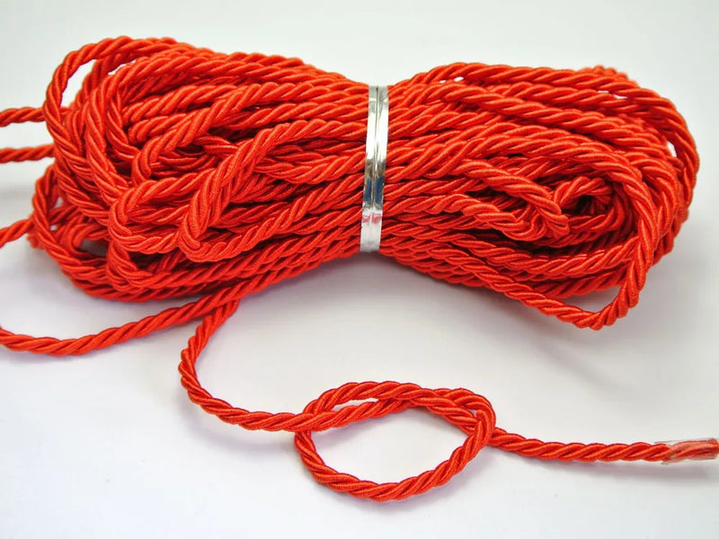 32.8ft Red Twist Cord String Twine Rope for Bracelet Jewelry