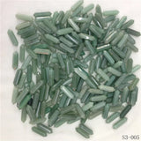 Green Aventurine Hexagon Prism Stone Pendants Charms for Jewelry Making