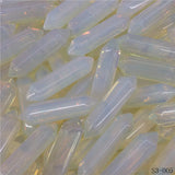 Natural Crystal Opal Hexagon Prism Stone Pendants for DIY Jewelry Making