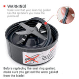 32 Cup and Blade and Seal Ring Rubber Gaskets Replacement