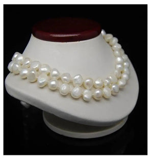 32" Long Irregular Pearl Necklace