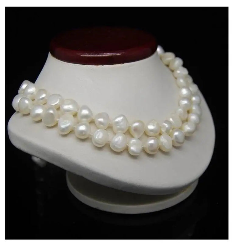 32" Long Irregular Pearl Necklace