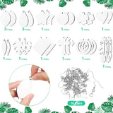 32 Pcs Sublimation Wooden Teardrop Earring Pendants Heat Transfer Hooks