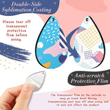 32 Pcs Sublimation Earring Heat Transfer Hooks Unfinished Wood Earrings