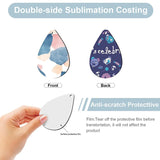 32 Pcs Sublimation Blanks Transfer Earrings Pendants w Earring Hooks