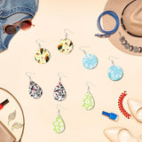 32 Pcs Sublimation Blanks Transfer Earrings Pendants w Earring Hooks
