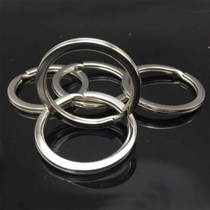 32mm Titanium Key Rings Split Rings, 6Pack