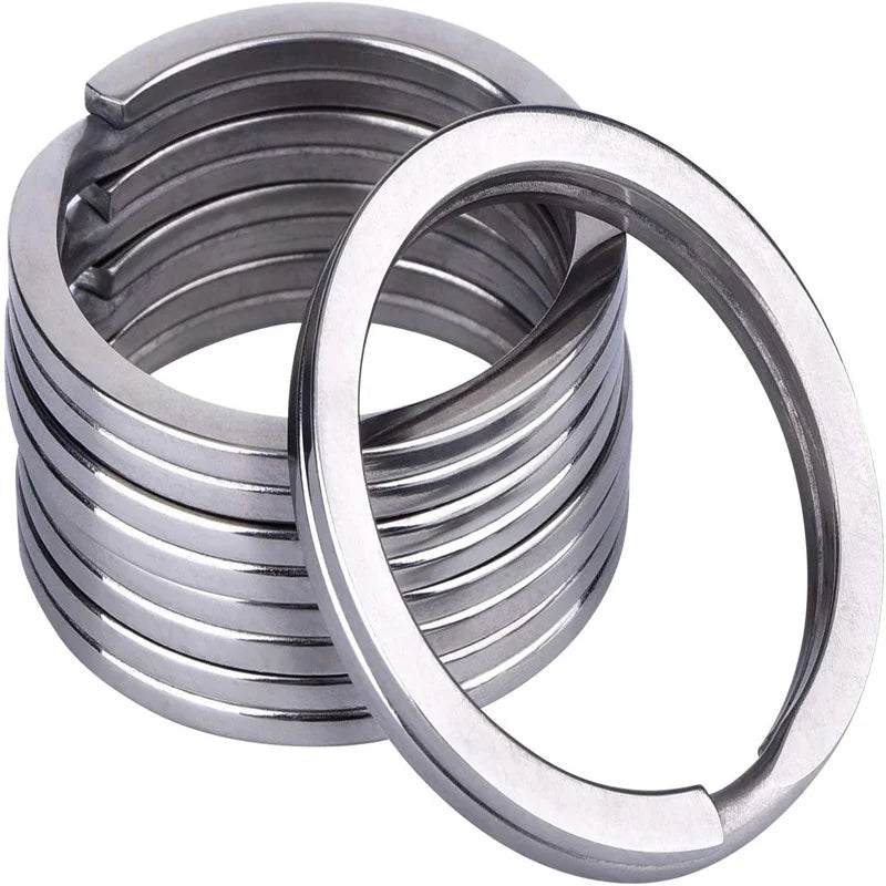 32mm Titanium Key Rings Split Rings, 6Pack
