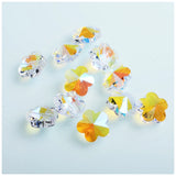 32pcs 14mm Flower Shape Crystal Glass Beads for Jewelry Making