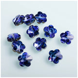 32pcs 14mm Flower Shape Crystal Glass Beads for Jewelry Making