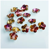 32pcs 14mm Flower Shape Crystal Glass Beads for Jewelry Making