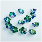32pcs 14mm Flower Shape Crystal Glass Beads for Jewelry Making