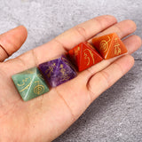 Engraved Japanese Symbol Chakra Stone Set - Reiki Ornaments