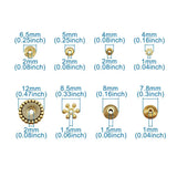 Alloy Brass Bead Spacers Mix Shape Loose Bead Spacers 320-600pcs/Box