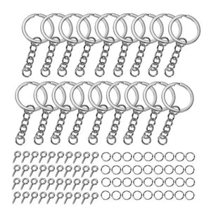 320pcs DIY Keychain Sets Jump Rings for Jewelry Making