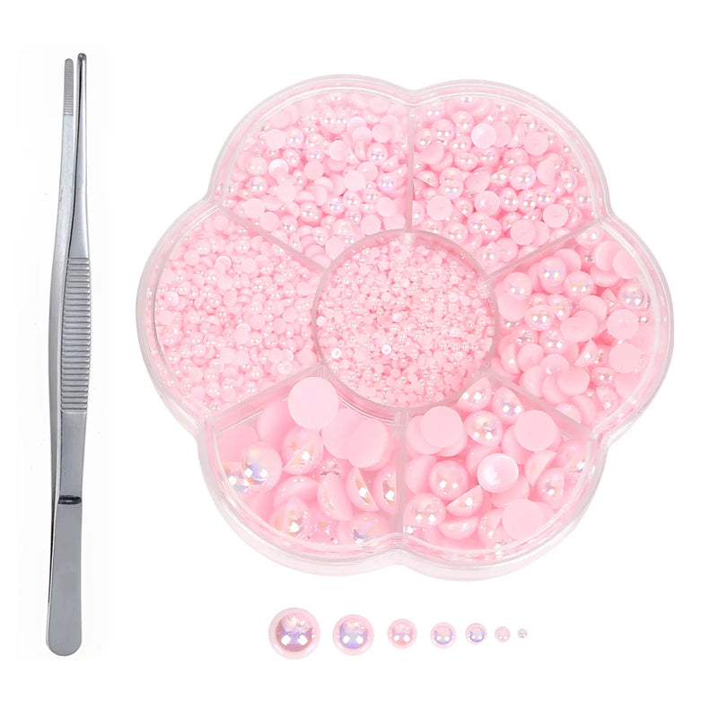 3245pcs Mixed Pearl Beads Set with Tweezers