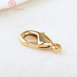 10 PCS 10x19MM 24K Brass Lobster Clasp Jewelry Making DIY