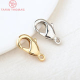 10 PCS 10x19MM 24K Brass Lobster Clasp Jewelry Making DIY