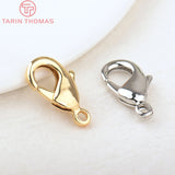 10 PCS 10x19MM 24K Brass Lobster Clasp Jewelry Making DIY