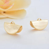 10PCS 24K Brass Arc-shaped Rope End Closure Hook High Jewellery Accessories