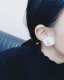 Mother of Pearl Flower Earrings Bridesmaids Jewelry Hawaiian Island Style