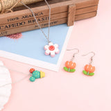 32pcs Resin Pendants Flower Cactus Sunflower Mushroom Carrot