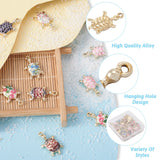 32Pcs Enamel Tortoise Charms Animal Pendant Earring Keychain Accessories