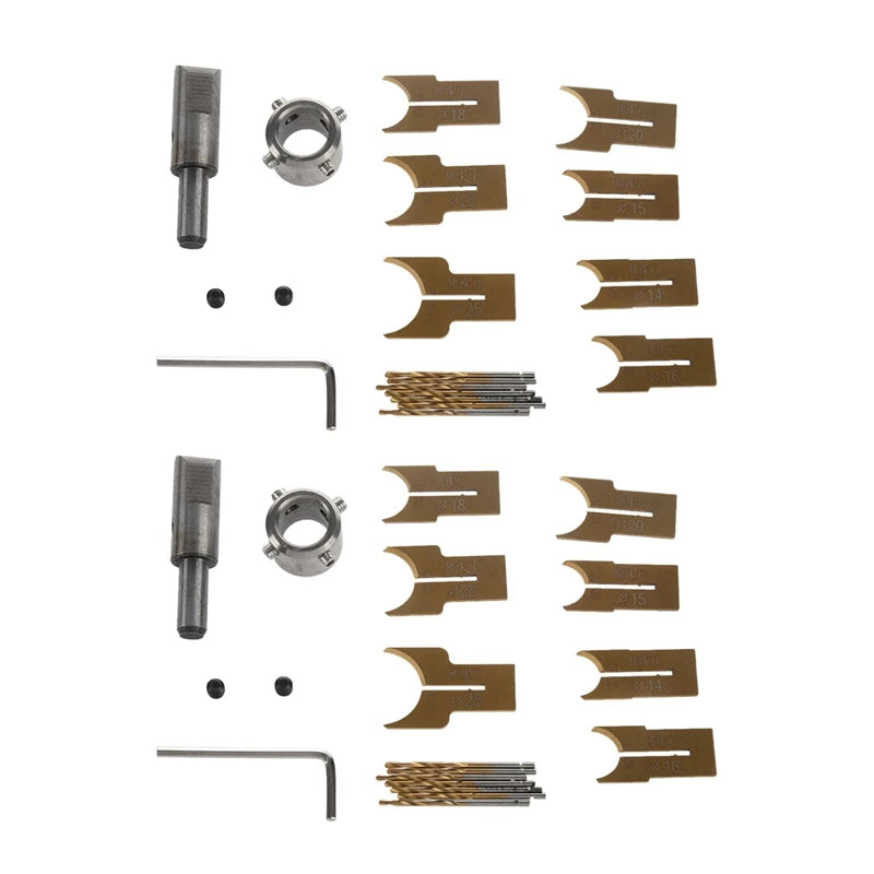 32Pcs Carbide Ball Blade Woodworking Milling Cutter Molding Tool Set