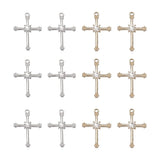 32Pcs Cross Charms Religious Pendants for Jewelry Making