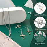 32Pcs Cross Charms Religious Pendants for Jewelry Making