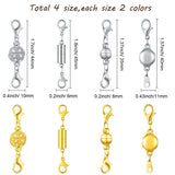 32Pcs Rhinestone Ball Magnetic Clasps for Jewelry Bracelet